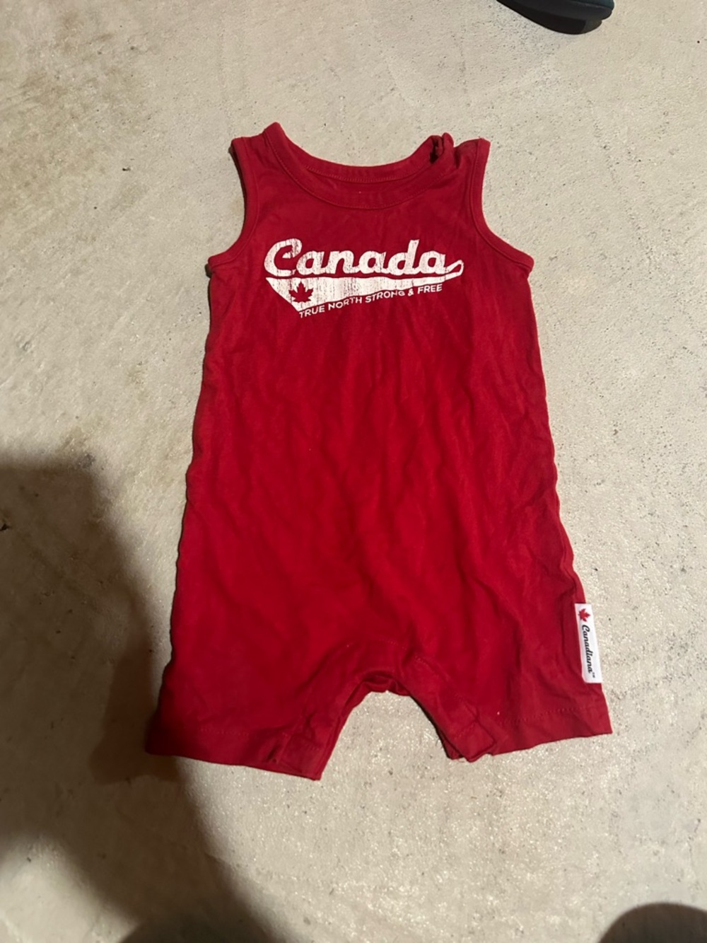 Canada Red Kids One-Piece Romper